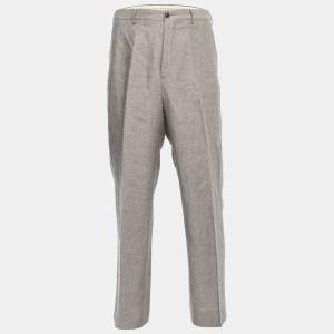 Giorgio Armani Grey Linen Trousers XXL
