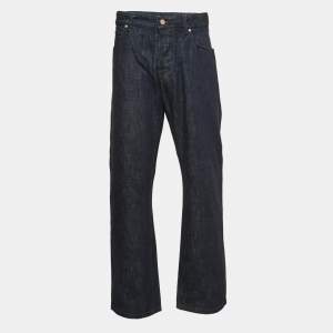 Giorgio Armani Dark Blue Denim Straight Fit Jeans 3XL Waist 38"