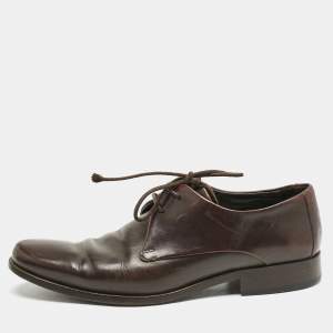Giorgio Armani Brown Leather Classic Oxfords Size 41