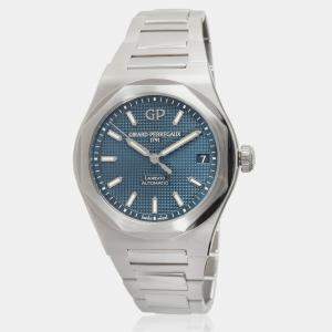 Girard Perregaux Blue Stainless Steel Laureato 81010-431-11A Automatic Men's Wristwatch 42 mm