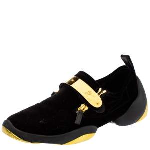 Giuseppe Zanotti Black Velvet Light Jump Lt2 Sneakers Size 43
