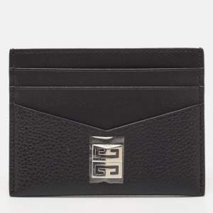 Givenchy Black Leather 4G Card Holder