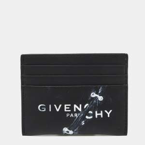 Givenchy Black Leather Logo Card Holder