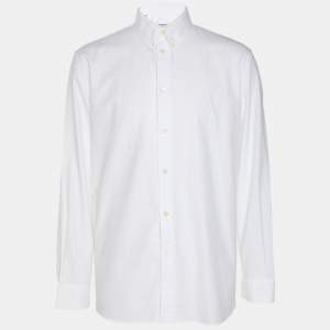 Givenchy White Cotton Button Front Shirt L