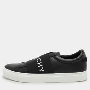 Givenchy Black Leather Urban Street Slip On Sneakers Size 41