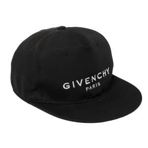 Givenchy Black Logo Embroidered Canvas Baseball Cap