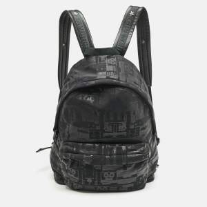 Givenchy Black Printed Padded Nylon Backpack