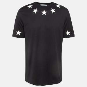 Givenchy Black Star Print Cotton T-Shirt M