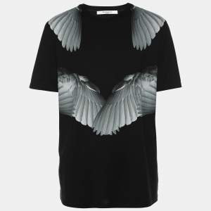 Givenchy Black Cotton Wings Print T-Shirt M