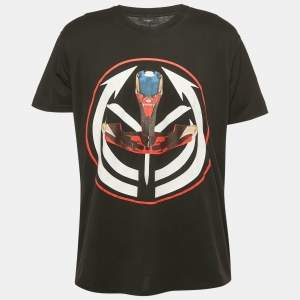 Givenchy Black Printed Jersey Crewneck T-Shirt S