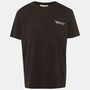 مملوكة مسبقًا Givenchy Black Jersey Tape Details T-Shirt L