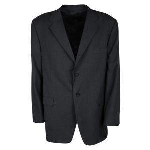Givenchy Grey Wool Tailored Two Button Blazer 5XL