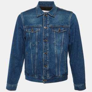 مملوكة مسبقًا Givenchy Blue Denim Button Front Jacket L