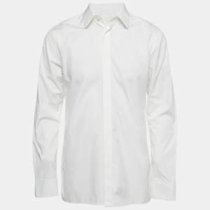 Pre Owned Givenchy White Cotton Long Sleeve Shirt L 