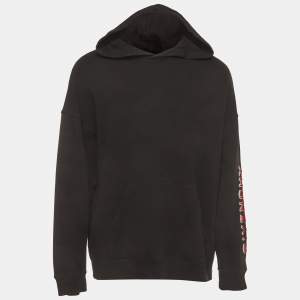 Pre Owned Givenchy Black Jersey Long Sleeve Hoodie XL
