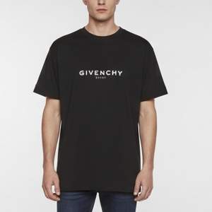 Pre Owned Givenchy Black Reverse Print  Jersey Oversized  T-Shirt L 