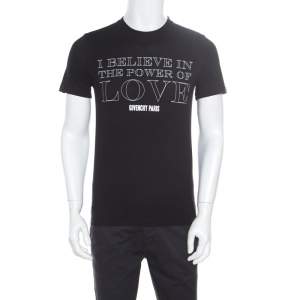 Givenchy Black Cotton Power Of Love T-Shirt XS