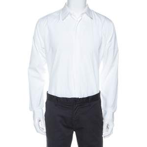 Pre Owned Givenchy White Cotton Button Front Shirt 3XL