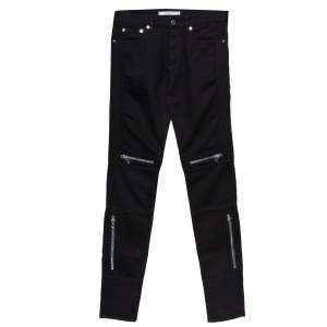 Pre Owned Givenchy Black Denim Rico Slim Fit Biker Jeans S