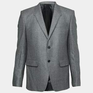 Givenchy Grey Wool Long Sleeve Blazer XL