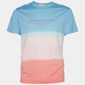 Givenchy Tricolor Tie-Dye Cotton Crew Neck T-Shirt S