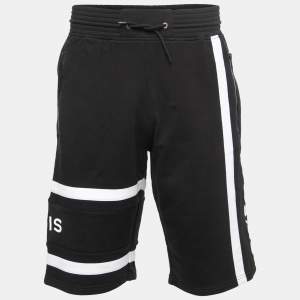 Givenchy Black Cotton Logo Band Detail Track Shorts XS