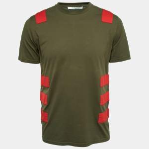 Givenchy Olive Green Cotton Short Sleeve T-Shirt M