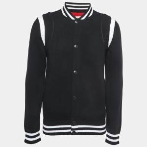 Givenchy Black Wool Blend Button Front Jacket L
