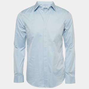 Givenchy Light Blue Cotton Long Sleeve Shirt M
