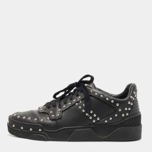 Givenchy Black Studded Leather Tyson High Top Sneakers Size 43