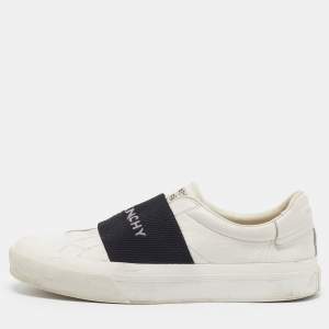 مملوكة مسبقًا Givenchy Urban Street Size 41 White Leather Slip On Sneakers