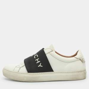 Pre Owned Givenchy Urban Street Size 38 White Leather Low Top Sneakers