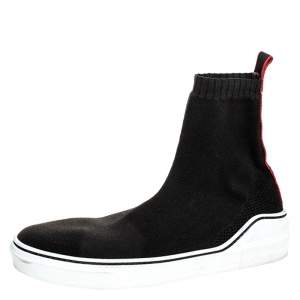 Givenchy Black Knitted Fabric George V Mid Sock Sneakers Size 45
