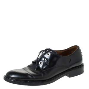 Givenchy Black Leather Nino Studded Lace Up Derby Size 41