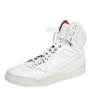 Givenchy White Leather High Top Sneakers Size 39
