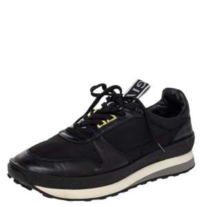 Givenchy Black Nylon and Leather TR3 Runner Low Top Sneakers Size 43