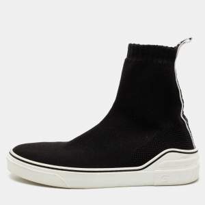 Givenchy Black Knit Fabric George V Mid Sock Sneakers Size 43