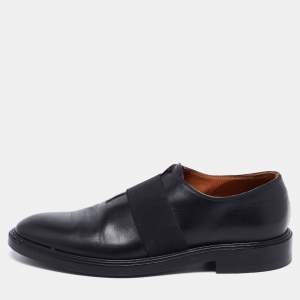 Givenchy Black Leather Elastic Band Slip-On Loafers Size 42