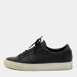 Givenchy Black Leather Low Top Sneakers Size 40