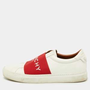 Givenchy White/Red Leather City Sport Sneakers Size 42