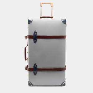 Globe-Trotter Tricolor Fiber Board And Leather Medium Centenary Check In Suitcase
