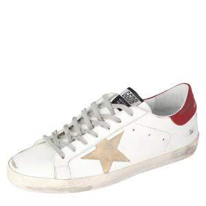 Golden Goose White Superstar Classic Sneakers Size EU 44