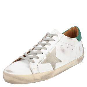 Pre Owned Golden Goose White Leather Sneaker Size EU 42