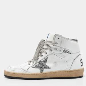 Golden Goose White Leather Sky Star Sneakers Size 40