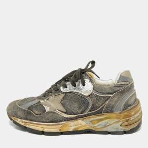 Golden Goose Two Tone Suede and Leather Running Dad Sneakers Size 38