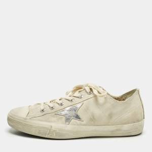 مملوكة مسبقًا Golden Goose V-Star Size 43 Beige Suede Low Top Sneakers