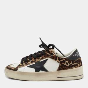 Golden Goose Multicolor Calf Hair and Leather Stardan Low Top sneakers Size 35