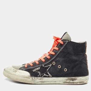 Golden Goose Multicolor Canvas Francy Hight  Sneakers Size 44