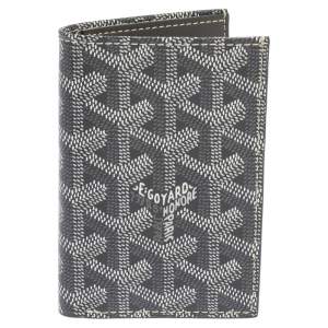 Goyard Grey Goyardine Coated Canvas Saint Pierre Bifold Card Holder