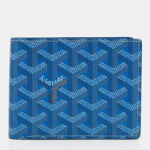 Goyard Blue Coated Canvas Victoire Bi-Fold Wallet